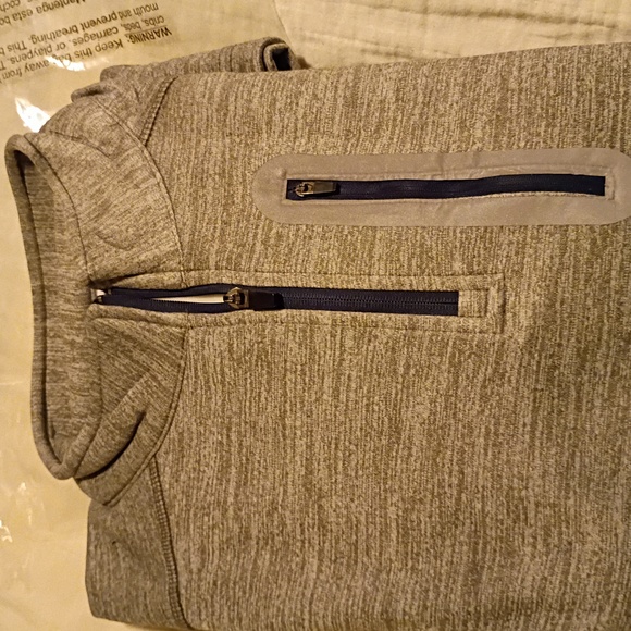 Russell Men's 1/4 Zip Pullover 2X Heather Gray Fleece-lined [NEW WITH TAGS] - Picture 4 of 4